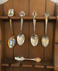 Lot Of 27 Vintage Mixed Collectible Souvenir Sterling   Mixed Metal Spoons
