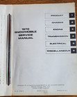 Harley Davidson  1971   1972 Original Snowmobile Service Manual 99488-72