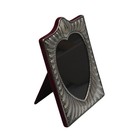 Vintage Sterling Silver Heart Shaped Picture Frame Ornate Repousse 3 5x5