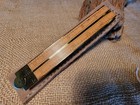 Antique Stanley No  62 Boxwood   Brass 24  Folding Rule Ruler Pre 1920