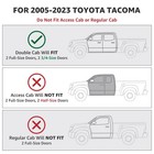 Roof Rack Cross Bars For 05-23 Toyota Tacoma Double Cab Black Cargo Carrier
