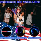 75 Glow Sticks Red White Blue For 4th Of July  Patriotic Bracelets    