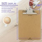 Bazic Wood Clipboard 12 5  X 9  Sturdy Spring Clip Hardboard  24-pack