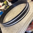 2- 1976 Ludwig  22  Black  Bass Drum Hoops W  Silver Sparkle Inlays