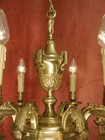 Elegant French 8-light Classical Chandelier In Solid Brass    30 