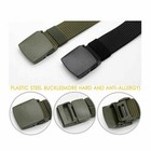 Men s Plastic Cam Buckle Nylon Canvas Tactical Waistband Webbing Military Belt