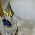 Franklin Mint Disney Gold Crystal Cinderella Castle Clock  read Description 