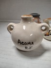 Vintage Native American Miniature Pottery Lot 4 Pieces Signed Acoma Rj 1 Unsigne