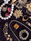 Vtg Antique Jewelry Vanity Junk Drawer Lot Watches Earrings Bracelets Untested 