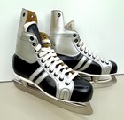 Vintage Kovopol Tornado Leather Hockey Ice Skates Mens Czechoslovakia Size 43
