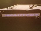 1971 De Tomaso Pantera Poster  Impact Images  Black Custom Car W  Zoomie Headers