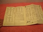 Vintage Train Railroad Timetable Schedule 1947 Burlington Route Ft  Worth Denver