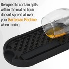 Bar Mat 12 2x3 3 Inches bar For Bartesian Premium Cocktail And Black