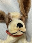 Steiff Dog Puppy Floppy Ears Mohair Hand Puppet Plush 1950   s Vintage 8 5   
