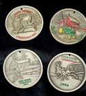 2001  2003  2004  2006 John Deere Pewter Ornament Lot Of 4- 3 4 Limited Edition