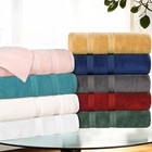 Smart Dry Zero Twist Cotton Highly Absorbent Soft 6 Piece Assorted Towel Set