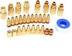 15 15pcs Brass Fittings Kit  Industrial Solid Quick Connect Set 
