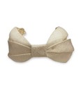 Vintage Cream  Sinamay Bow Leaf Fascinator headband - Small