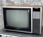 Vtg 1987 Sharp Linytron 13    Crt Tv Model 13mm57      Works 
