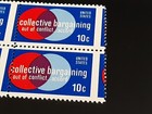 Collective Bargaining 10c Block Of 4 Errors Freaks Oddities Efo Mint Nh Mis Perf