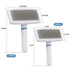 2pcs Pet Grooming Brush Dogs Cats Shedding Slicker Brush With Massage Particles