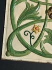Antique Large Tin Embossed Ceiling Tile Hand Painted Floral French Art Nouveau