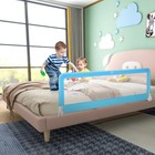 59  Breathable Baby Children Toddlers Bed Rail Guard Safety Swing Down Blue