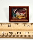1 12 Vintage Dollhouse Miniature Howard Schleeter Contrast Picture Print Framed