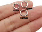 300pcs Mix 8mm 9mm 10mm Stainless Steel Thick Strong Rings Jump Rings Connector