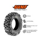 Sunf 25x10-12 25x10x12 All Terrain Tire Atv Utv 6 Pr Tubeless - A033 Power I