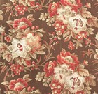 Antique 1870 French  Japanisme Toile Fabric