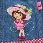 Vintage Y2k 24 Month Strawberry Shortcake Denim Overalls Jumper Dress 2005 Rare