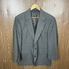 Brooks Brothers 2 Piece Suit Mens 42r 34x27 Brown Blue Striped Wool Usa Made