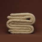 Thick Merino Wool Blanket Vanilla   Extra Warm   Soft   Natural Handmade