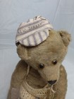 Antique 13  Teddy Bear Early Mohair Glass Eyes Pads Recovered New Jersey Cap