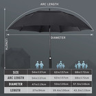 Umbrella Large Golf Umbrellas For Rain Windproof 68 Inch Automatic Open Canopy 