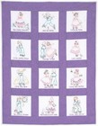 Nursery Rhymes Quilt Blocks Baby Girl Nursery Cotton Soft Baby Blanket