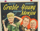 Org Movie Poster Sweet Rosie O grady 1sh 1943 Wonderful Art Of Sexy Betty Grable