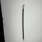Men s Diamond Cut Black Spinel Bracelet  8inches With White Gold Clasp