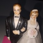 Wilton Bride   Groom Wedding Cake Topper  4   Porcelain  Vintage Japan A