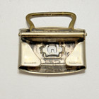 Incredible Initial  e  Belt Buckle Enamel Scrolls Marsh Pat  1917  1920 Vintage