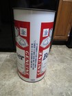Vintage Budweiser Metal Trash Can 19  Tall
