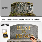 Professional Headstone Paint Kit - Monument Inscription Paint Long-lasting  Weat