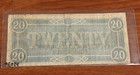 Civil War Confederate 1864 20 Dollar Bill Richmond Virginia Paper Money Currency