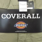 Dickies Men s Coverall Work Size Lt Beige Twill Short Sleeve Collared New