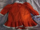Vintage Jc Penney Toddle Time Dress Red W  White Dots Party Lace 2t Christmas