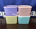 Tupperware Freezer It Square Rounds 800ml Container Set Of 4 Macaron Color New