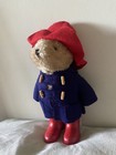 Vintage Paddington Bear Stuffed Plush 15   red Rubber Boots 1981 Eden Toys Teddy