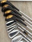 Vintage Spalding Golf Club Set Complete Leather Bag Woods Irons Putter