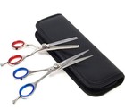 6  Professional Hair Cutting Japanese Scissors Thinning Barber Shears Set Kit